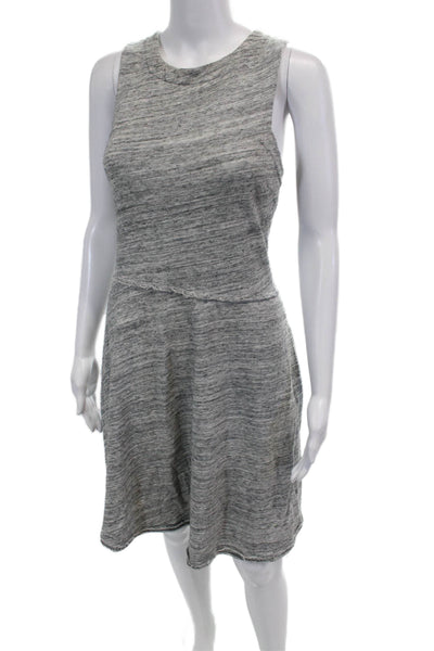 Grey State Womens Back Zip Sleeveless Scoop Neck Shift Dress Gray Size Large