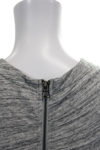 Grey State Womens Back Zip Sleeveless Scoop Neck Shift Dress Gray Size Large
