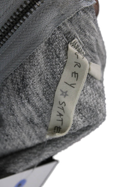 Grey State Womens Back Zip Sleeveless Scoop Neck Shift Dress Gray Size Large