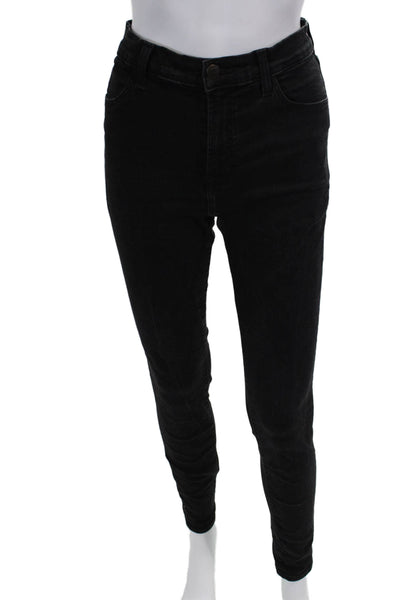 J Brand Womens Zipper Fly High Rise Skinny Ankle Jeans Gray Denim Size 28