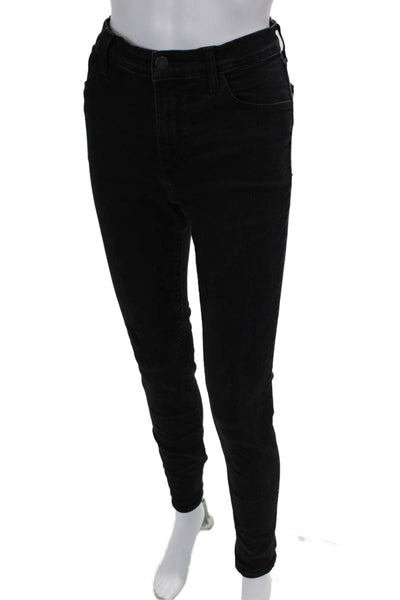 J Brand Womens Zipper Fly High Rise Skinny Ankle Jeans Gray Denim Size 28