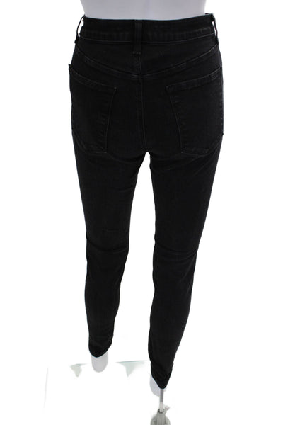 J Brand Womens Zipper Fly High Rise Skinny Ankle Jeans Gray Denim Size 28