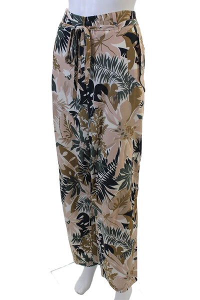 Rag & Bone Womens Textured Zip Button Floral Printed Pants Pink Size 06