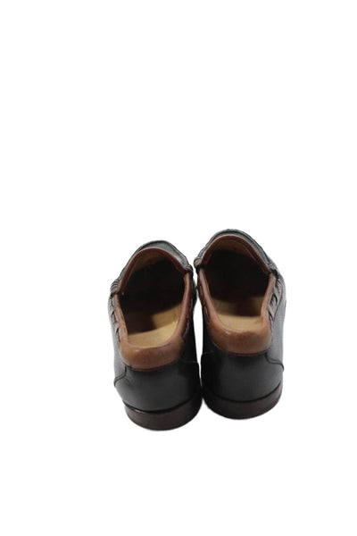 Allen Edmonds Mens Leather Slide On Tassel Loafers Black Brown Size 10.5 D