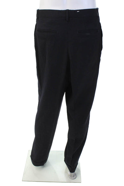 J. Ferrar Mens Three Button Pleated Front Suit Navy Blue Size 44 regular/39