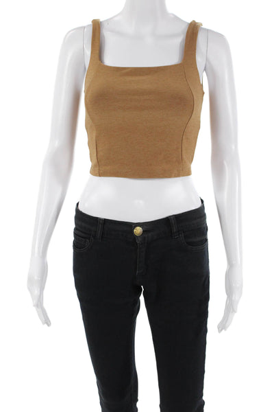 Beyond Yoga Womens Stretch Activewear Tank Top Mustard Size XS