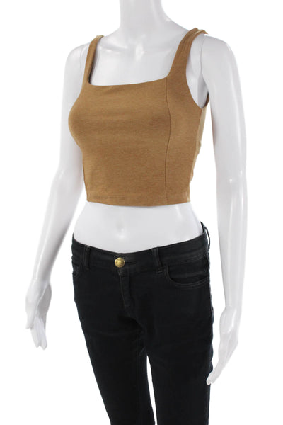 Beyond Yoga Womens Stretch Activewear Tank Top Mustard Size XS