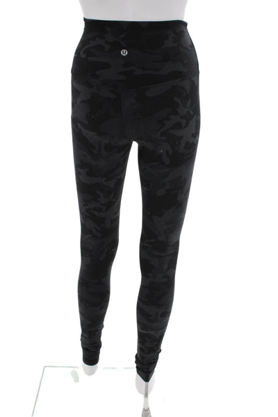 Lululemon Womens Camouflage Activewear Leggings Gray Size 2T