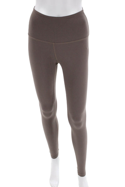 Beyond Yoga Womens Solid Activewear Ankle Leggings Brown Size XS