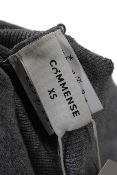 Commense Womens Knit Elastic Waist Maxi Skirt Gray Size XS