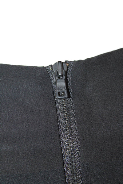 Sam Edelman Womens V-Neck Open Back Sleeveless Jumpsuit Black Size 0