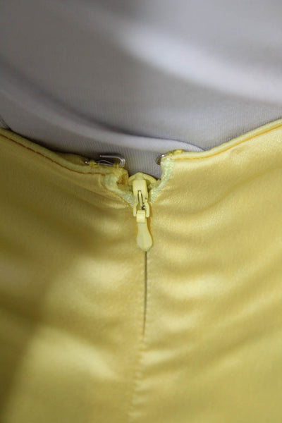 Show Me Your Mumu Womens Textured Zip Lined Mini Skort Yellow Size M