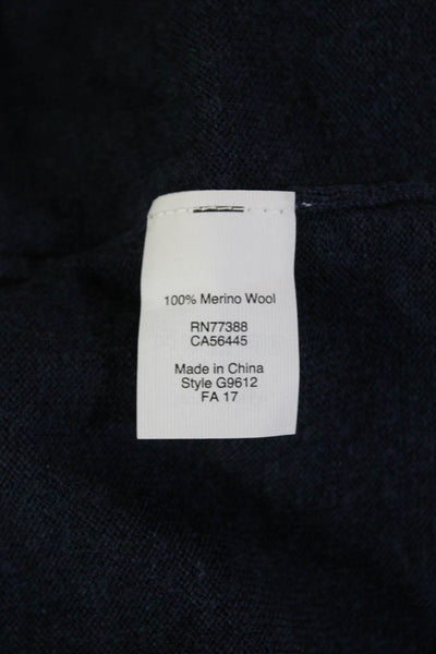 Madewell Womens Long Sleeve Crew Neck Sweatshirt Navy Wool Size Small