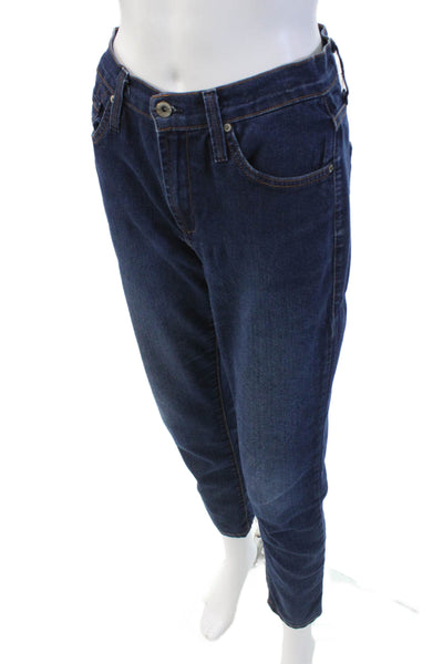 James Jeans Womens Zipper Fly High Rise Skinny Ankle Jeans Blue Size 27