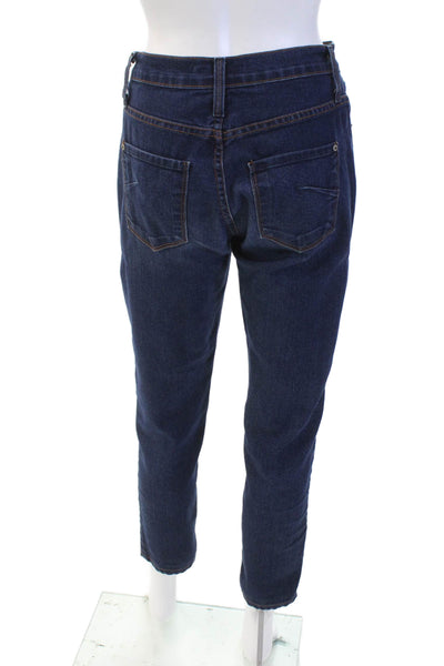 James Jeans Womens Zipper Fly High Rise Skinny Ankle Jeans Blue Size 27