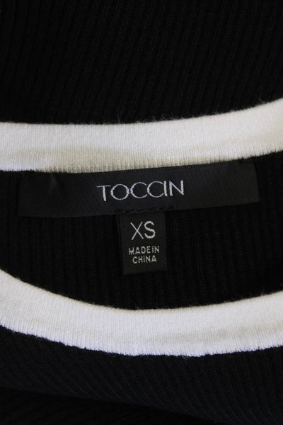 Toccin Womens Mini Tank Dress Black Size XS