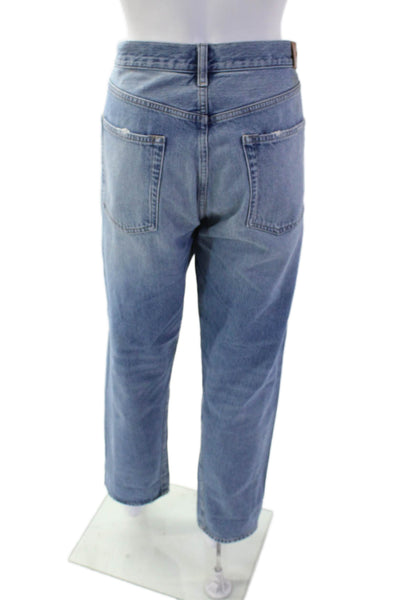Edwin Womens Cotton Cai Classic Straight Button Fly Denim Jeans Blue Size 33
