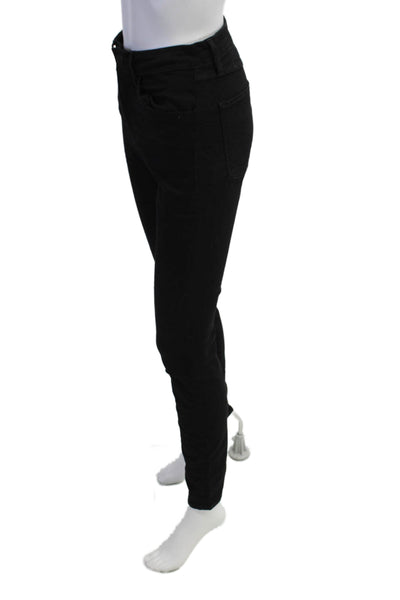 3x1 NYC Womens Cotton Mid Rise Five Pocketed Skinny Jeans Solid Black Size 26