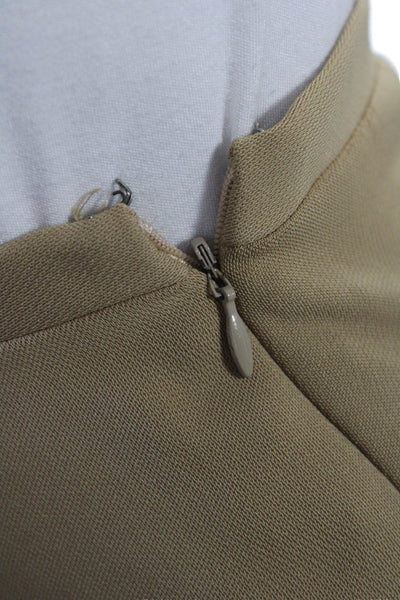 BCBG Max Azria Womens Front Slit A Line Skirt Brown Size 4