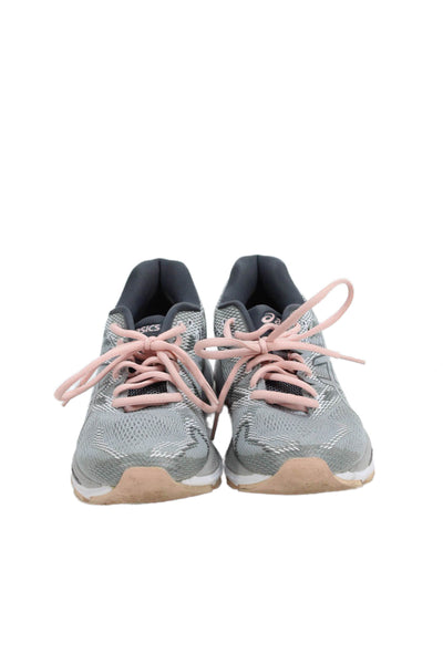 Asics Womens Printed Lace Up Athletic Sneakers Shoes Gray Size 7.5