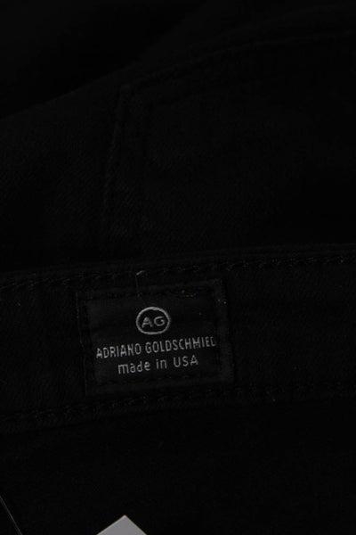 AG Adriano Goldschmied Womens Mid Rise The Prima Cigarette Jeans Black Size 26R