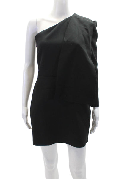 MSGM Womens One Shoulder Dress Black Size 40