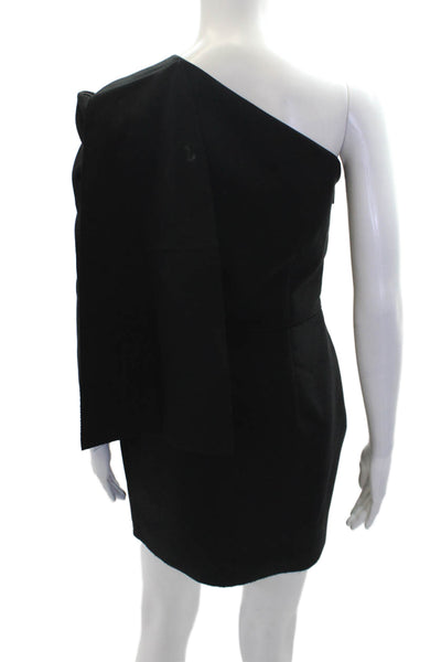 MSGM Womens One Shoulder Dress Black Size 40