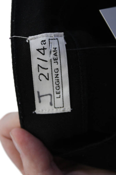 Gap Womens High Rise Leggings Jeans Solid Black Size 27
