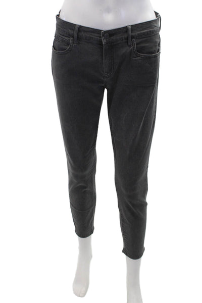 Gap Womens High Rise Leggings Jeans Solid Gray Size 27S