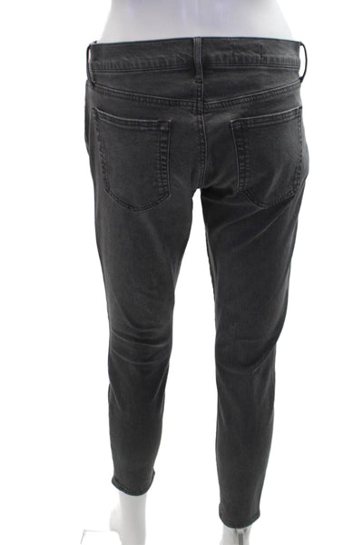 Gap Womens High Rise Leggings Jeans Solid Gray Size 27S