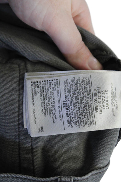 Gap Womens High Rise Leggings Jeans Solid Gray Size 27S