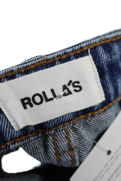 Rollas Womens Distressed Denim Shorts Blue Size 27