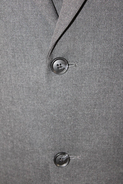 Alfani Mens 2 Piece Two Button Blazer Vest Set Gray Size 42/M