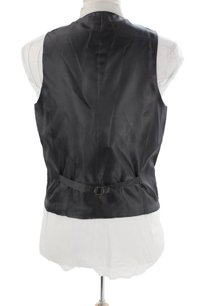 Alfani Mens 2 Piece Two Button Blazer Vest Set Gray Size 42/M