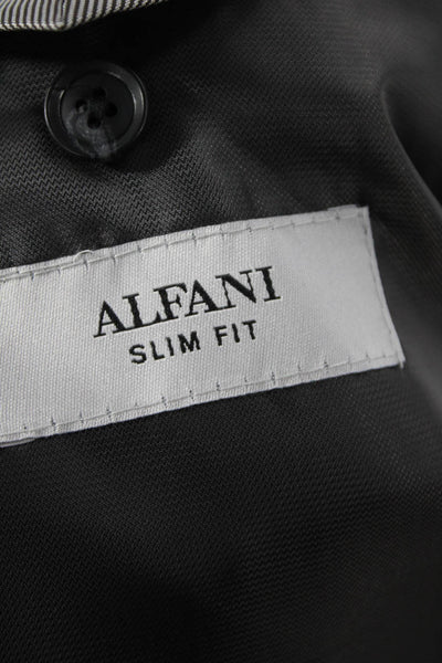 Alfani Mens 2 Piece Two Button Blazer Vest Set Gray Size 42/M