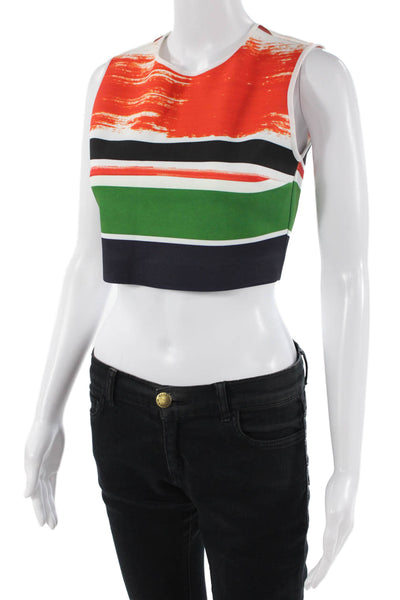 Clover Canyon Womens Textured Sleeveless Round Neck Top Multi Size M