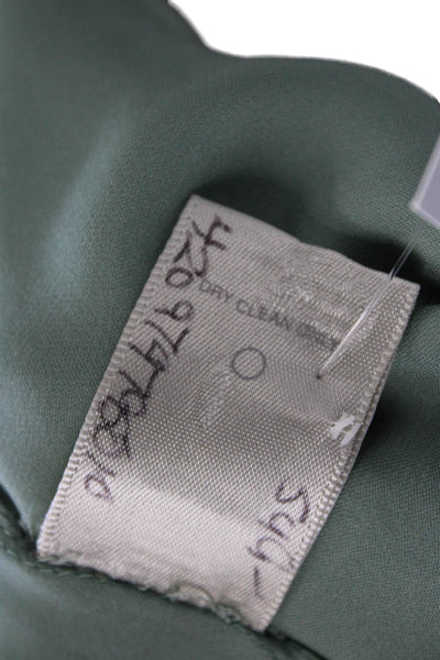 Jason Wu Womens Silk Blend One Shoulder Sleeveless Aqua Green Size 6
