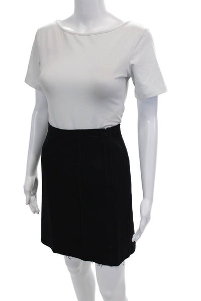 Jil Sander Womens Knee Length Pencil Skirt Black Size EUR 36