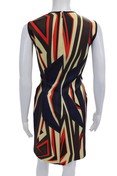 Clover Canyon Womens Geometric Print Sleeveless Midi Dress Multicolor Size M