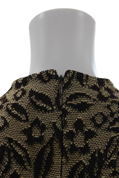 St. John Womens Zippered Tank Top Brown Size M