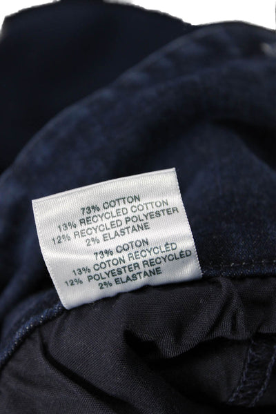 J Brand Womens Cotton High Waisted Buttoned Detail Skinny Jeans Blue Size 27