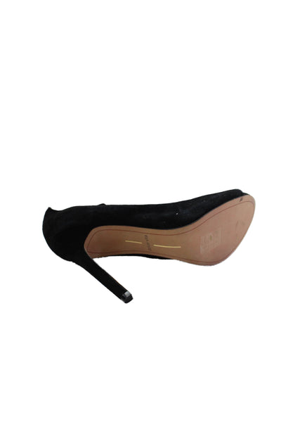 Dolce Vita Womens Suede High Heels Black Size 9