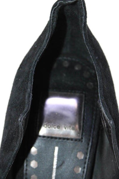 Dolce Vita Womens Suede High Heels Black Size 9