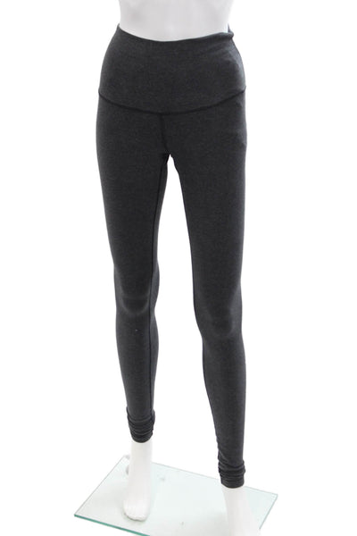 Lululemon Womens Solid Activewear Leggings Gray Size 4