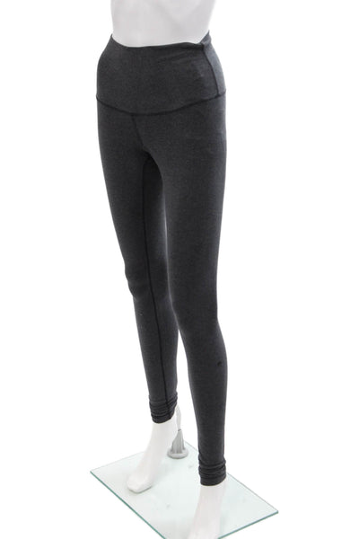 Lululemon Womens Solid Activewear Leggings Gray Size 4
