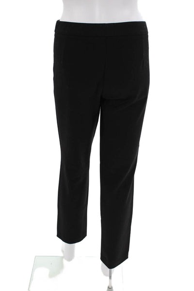Centre Ville Womens Zip Pleated Lined Tapered Leg Dress Pants Black Size M
