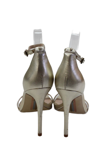 Sam Edelman Womens High Heels Gold Size 7