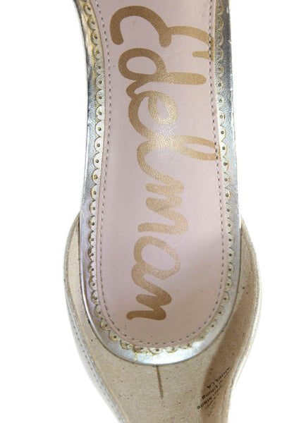 Sam Edelman Womens High Heels Gold Size 7