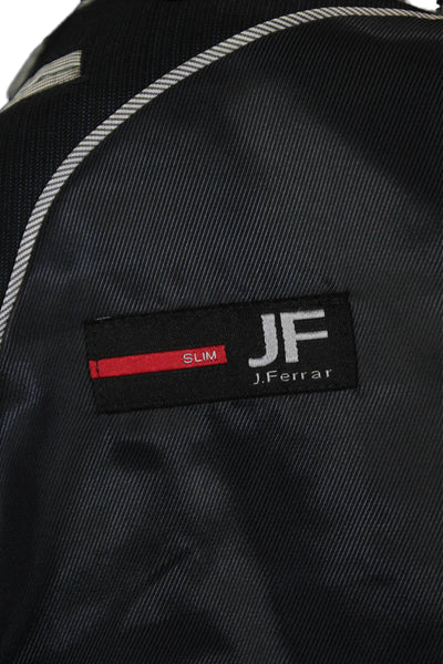 J. Ferrar Mens 2 Piece Single Breasted Suit Blue Size 40