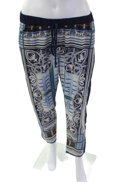 Clover Canyon Womens Elastic Waistband Straight Pants Multi Size S